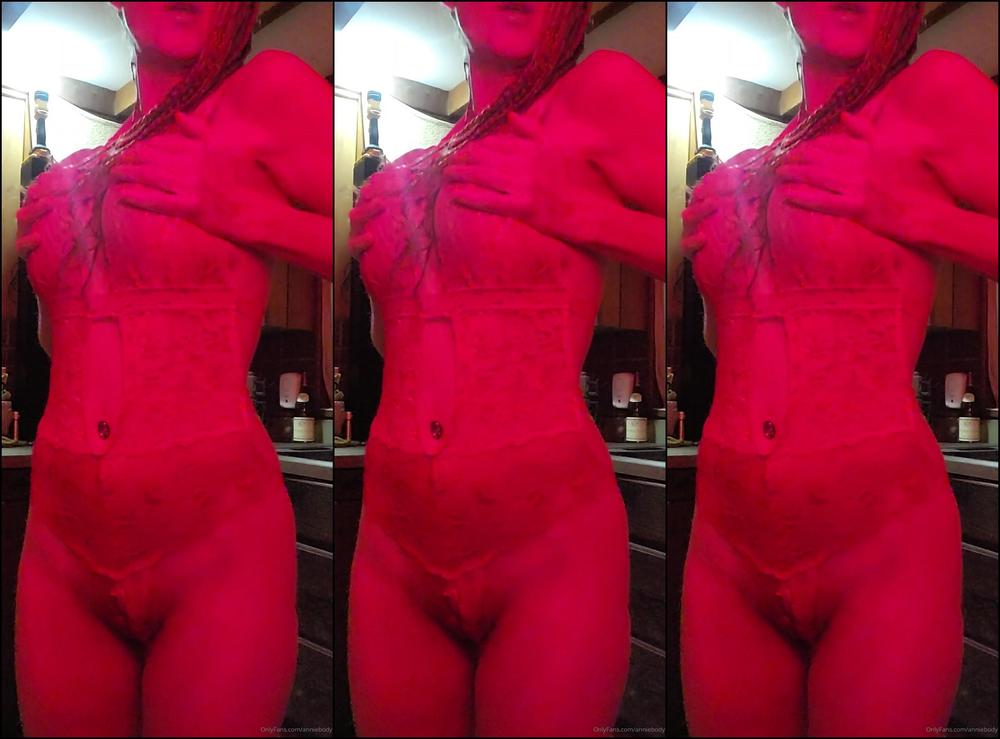 Anniebody Thegoodmorningpost Showing Off My Sexy Red Lace If You Want It It S Yours All You Have