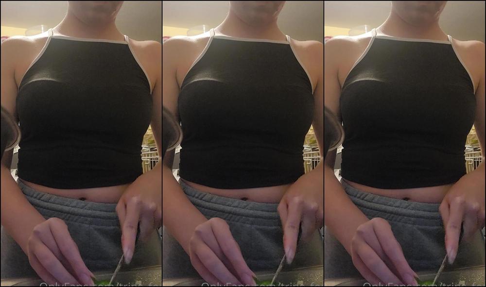 Trins Feet Come Watch Me Cut Up My Guinea Pigs Food And Watch My Long Fingers Do Their Work