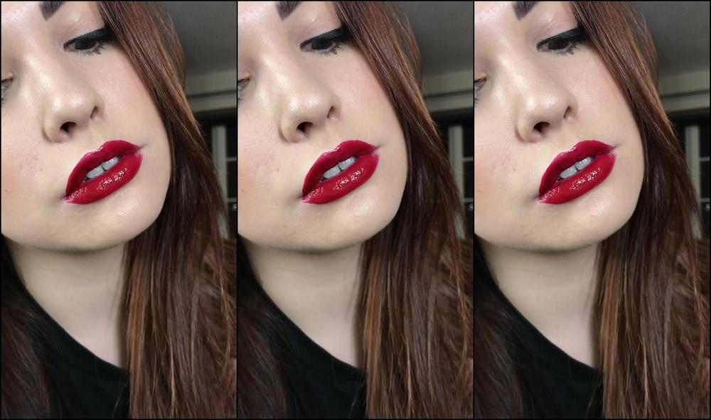 Goddess Gynarchy Pplying Glossy Red Lips