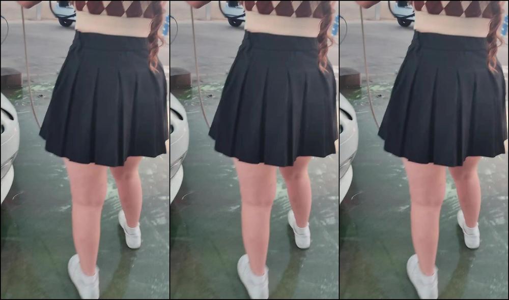 Shanaxnow Only Members Car Washing Upskirt