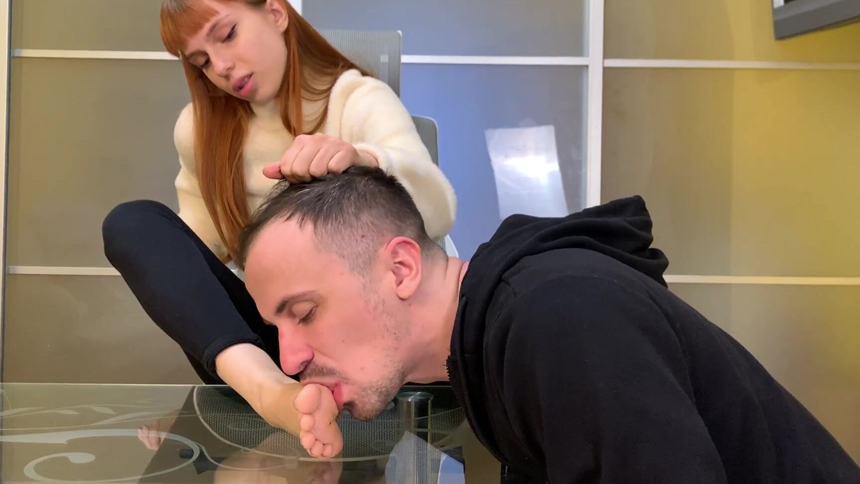 Petite Princess FemDom - Foot Gagging, Toe Sucking and Feet Licking Femdom With Goddess Kira and Her Slave