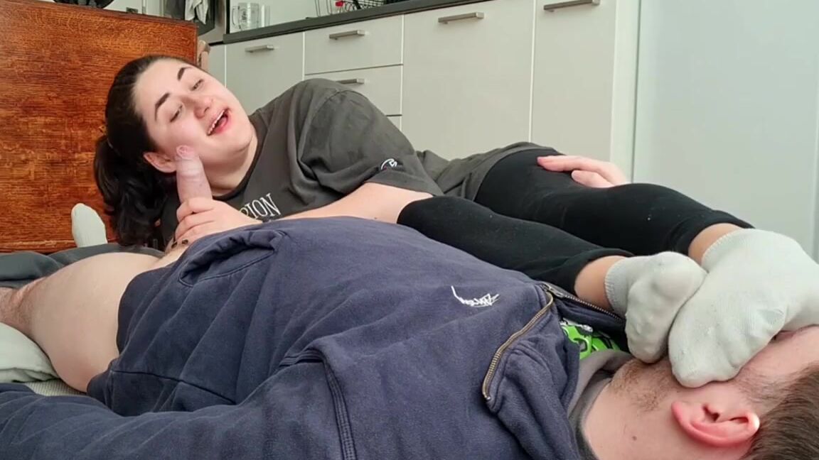 The Foot Dungeon Nicknamed The Foot Dungeon Onlyfans Smelly Socks In His Face As I Suck The Soul From His Cock And Balls Just Wat Until They Come Off