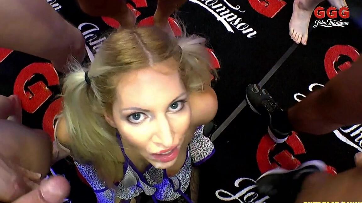 Group, Blowjob, Bukkake, FacialCumshot, Teen GGG - Das Erste Mal - Leona-Jung & Schlucksüchtig Teil 2 GGG