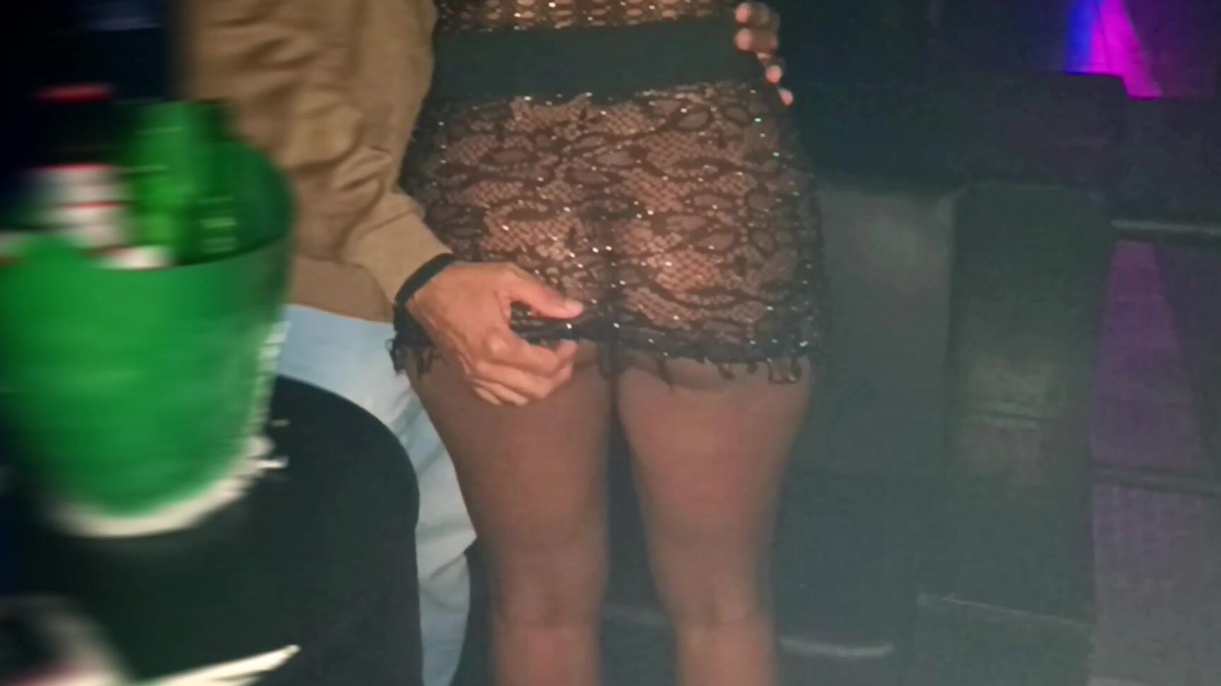 "K3X PRODUCTIONS" assgrabbing, disconopanties, jerkingoffpublic, naughtywife, nounderwearpublic, publicblowjob, publichandjob, seethroughinpublic, sluttywife, transparentdress jerking off and sucking a guy at the club Manyvids