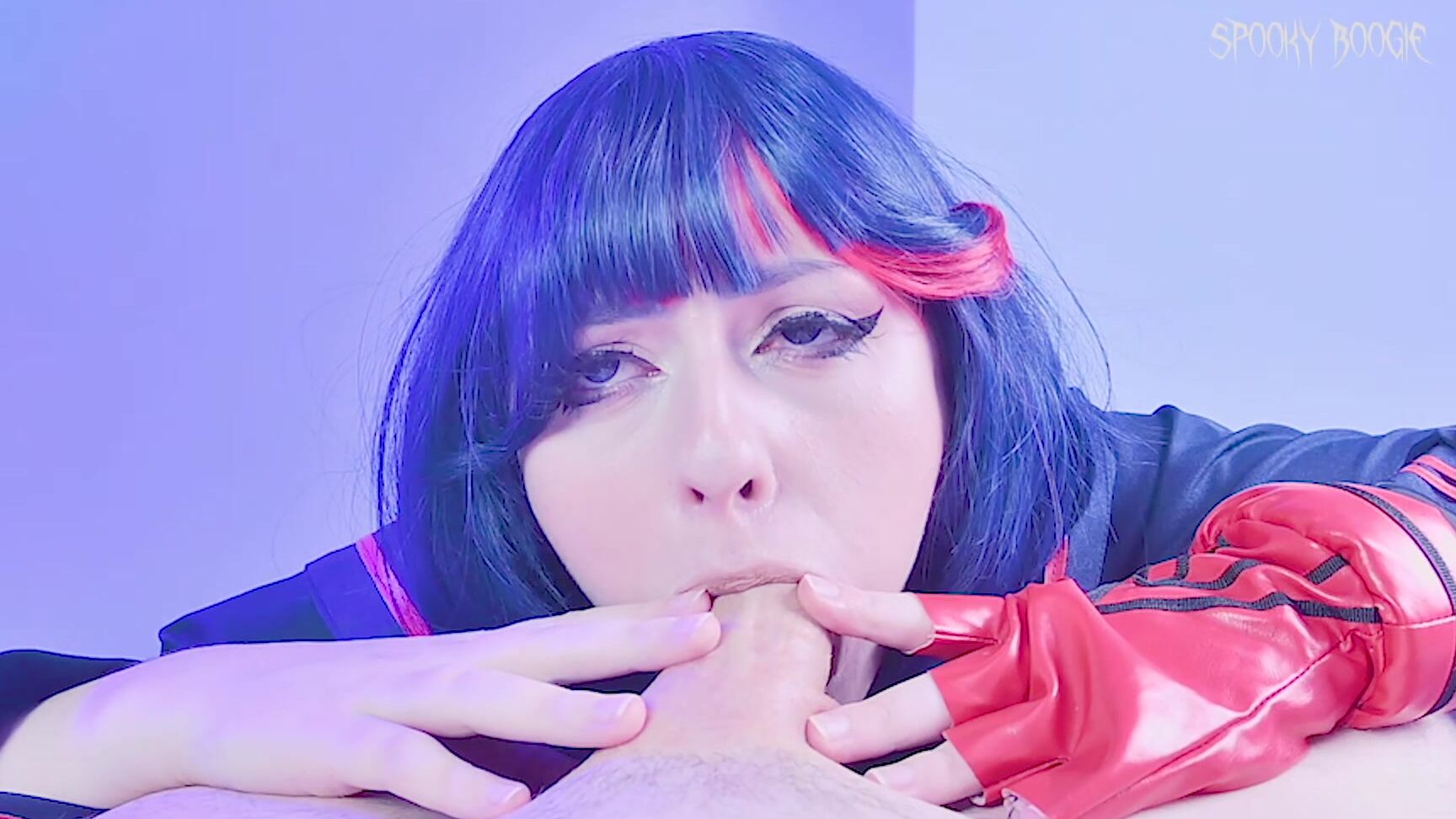 "SpookyBoogie" cosplay, cum in mouth, deepthroat, glove fetish, handjobs Charming Ryuko Matoi drives her teacher into a frenzy manyvids