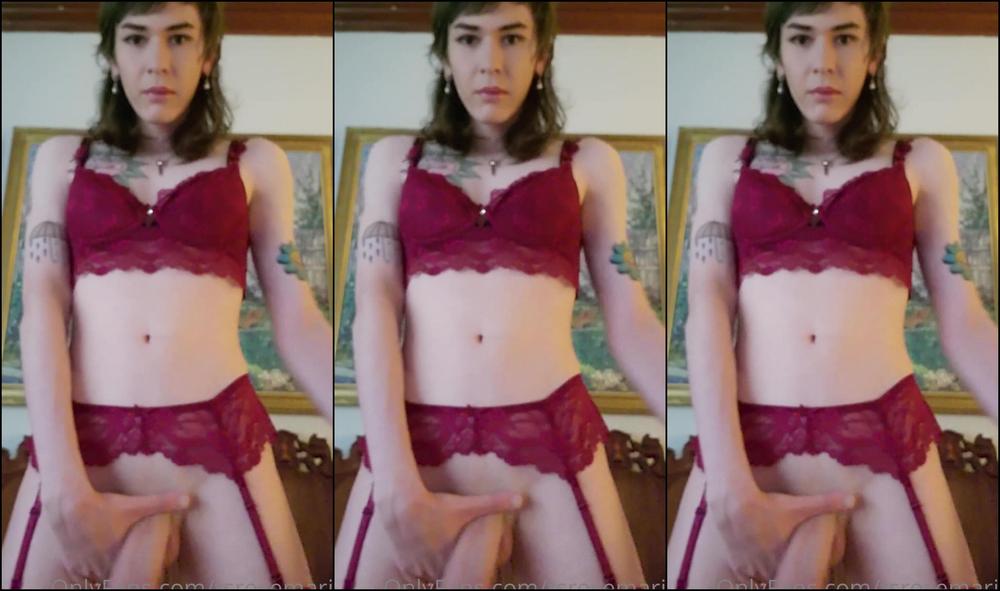 Tsrosemarie Red Lingerie And Dirty Talk