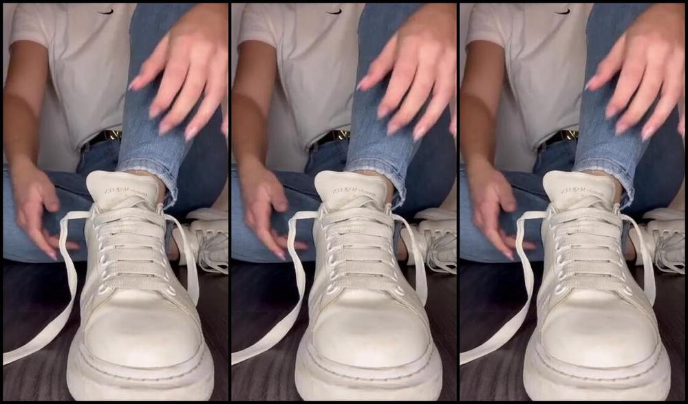 Sarina Jones Nicknamed Sarinajones 12 06 2024 Onlyfans Video I Take Off My Mcqueens To Present You My Dirty Socks