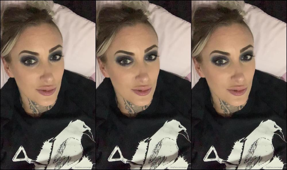 Angel Long Wank Video Talking About What We Got Up To Today So Fucking Horny