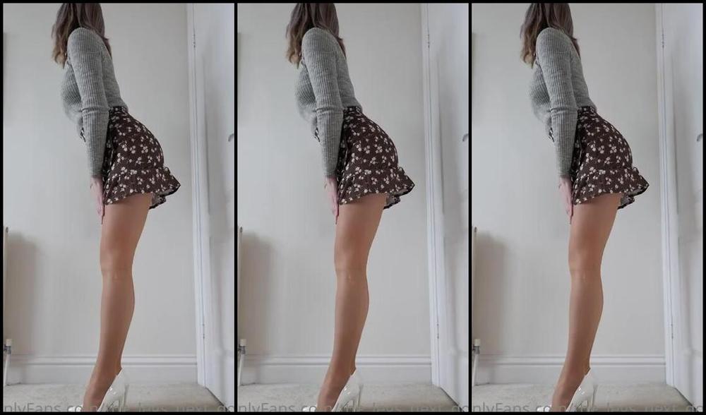 The Legs Next Door Nicknamed The Legs Next Door Onlyfans I Loveee The Way This Frilly Cute Skirt Sits Just Below My And Wanted To Show It Off A Little