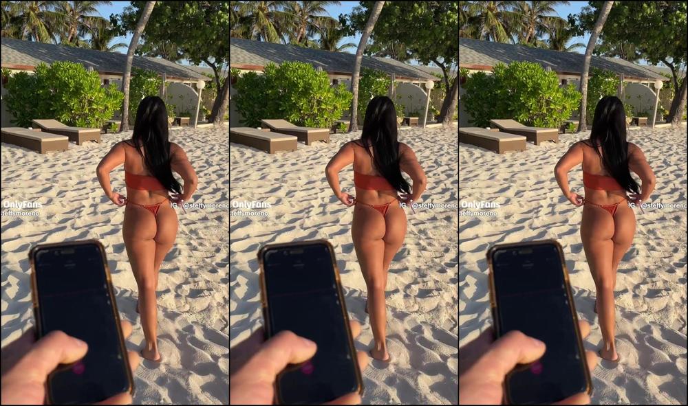 Steffymoreno I Let Him Take Control Of My Masturbation On The Beach The Vibration Of The Lush Was So S