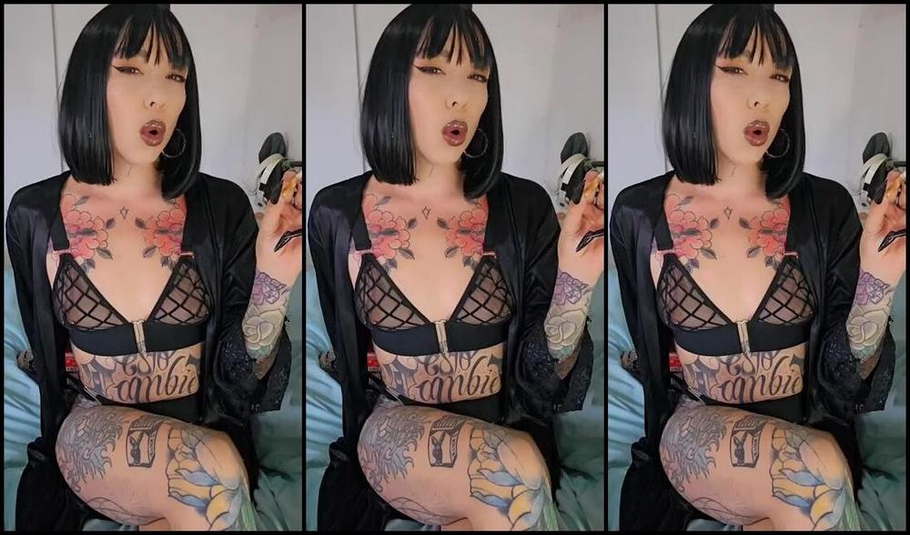 Queen Kinkerbell Nicknamed Kinkerbell23 Onlyfans Mmmmm Im Back Feeding These Starving Lungs Chainsmoking Until Im Fully Satisfied Wearing My See Through W