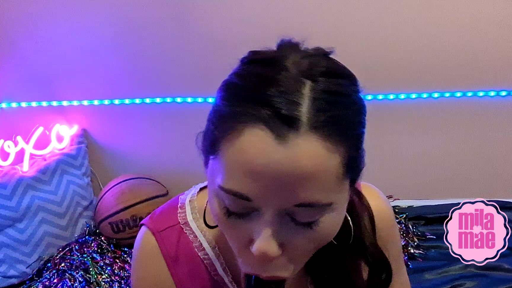 Mila Maexo Cheerleader Sucks Bbc After Bet Is Lost