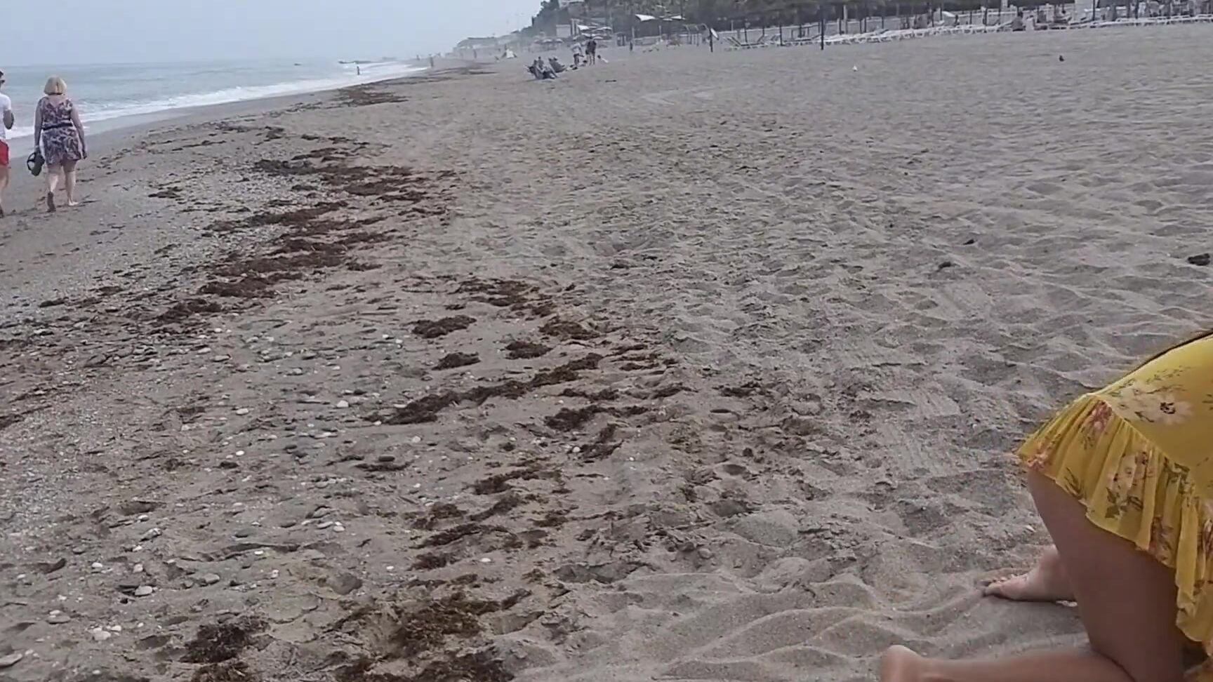 My Wife SexyDreams Public GangBang Play with 9 Stone Hard DICKS on the Beach  Pissing ALL 9 DICKS in PUBLIC Pornhub