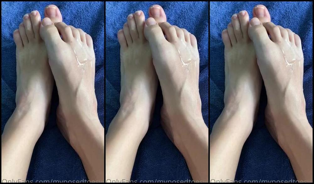 Brooke Jones Nicknamed Myposedtoesvip Onlyfans Cum Watch Me Talk Dirty While I Rub This Cum Around On My Feet