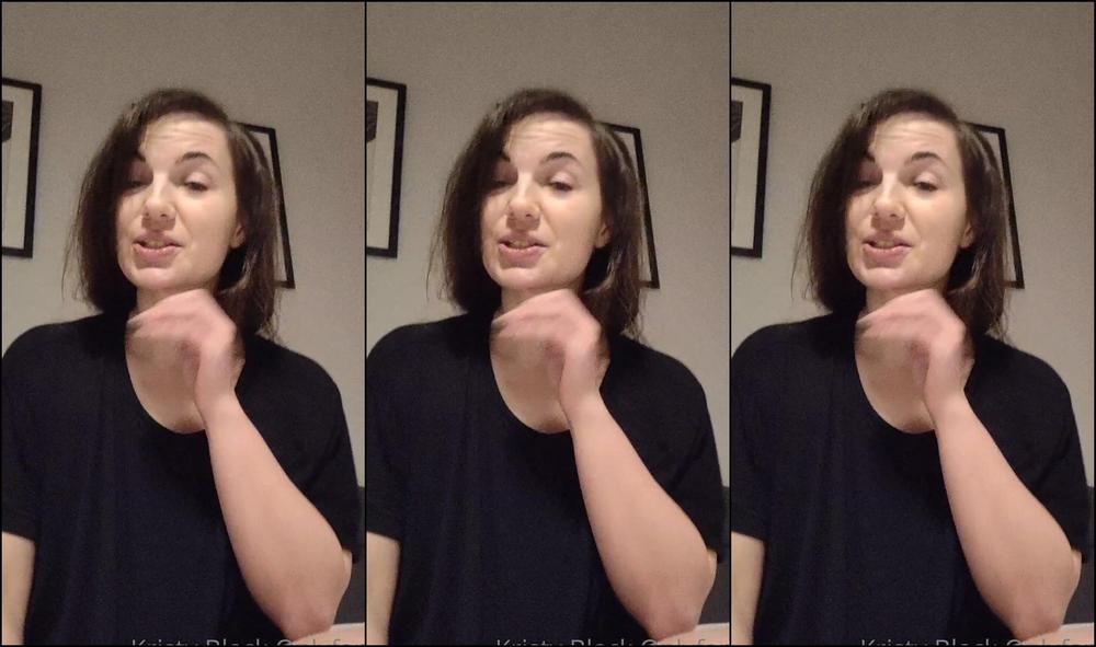 Kristyblack My First Longer Talking Video Sorry If I Look Nervous Or Something I M Not Used To Talk