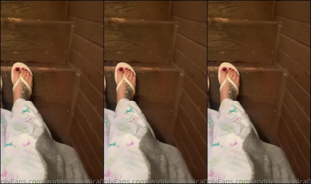 Goddessmonica W Flip Flop Walk Around Per Your Request