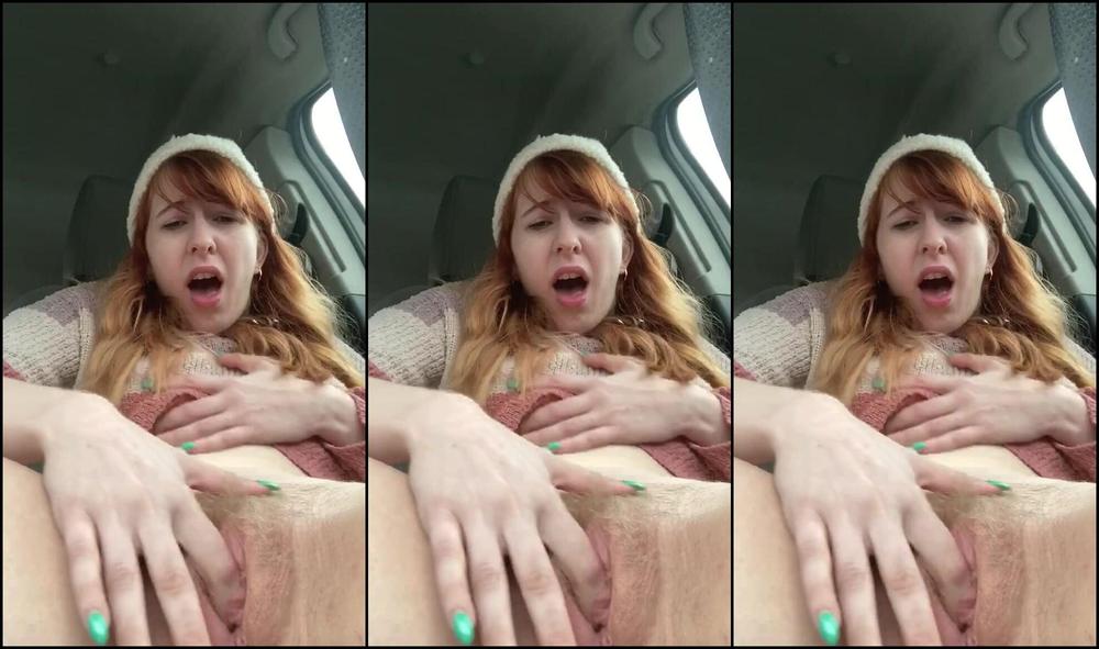 Redhead,Solo masturbation,Toys,Teens (18+),Hairy Bush hannahgracevids i orgasmed in the parking lot ManyVids