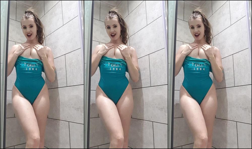 Brooklogan Wearing My Swimsuit In The Shower Come Watch Me Tease Youu Xx