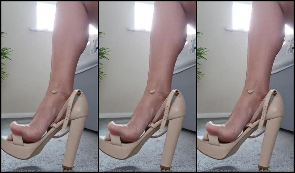 Maddison Spoilt Nicknamed Maddisonspoilt Onlyfans Home Time To Take These Heels Off And Put My Fluffy Socks On Excuse My Pinkie Its A Little Bit Sore