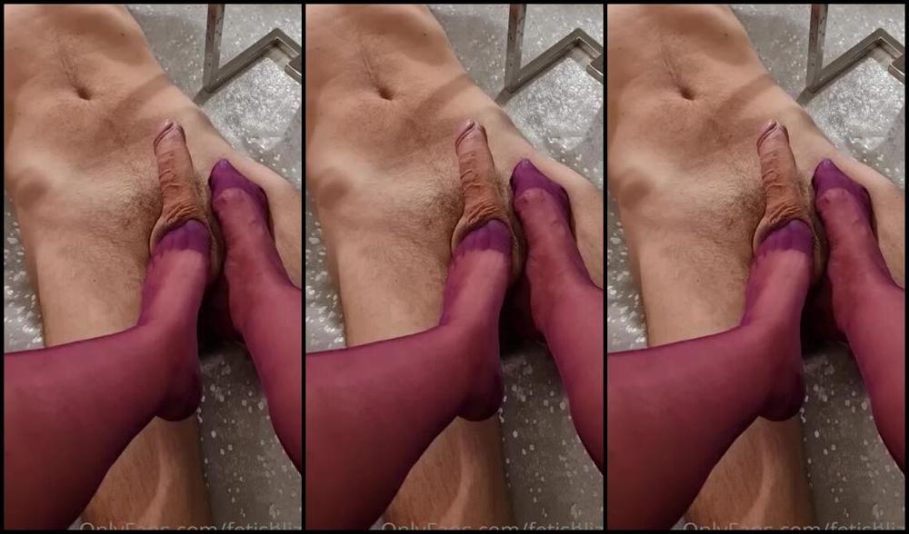 Fetishliza Onlyfans Weak For My Nyloned Feet And Yet So Hard I Love Keeping That On The