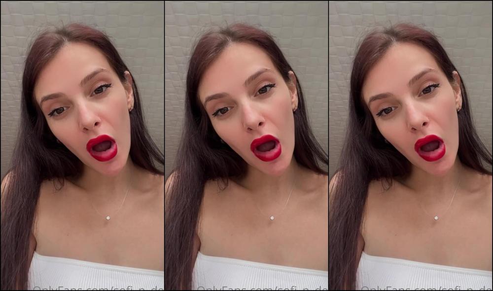 Sofi N Den This Custom What I Like My Slave So Happy When I Spit On Him Spit Down The Throat