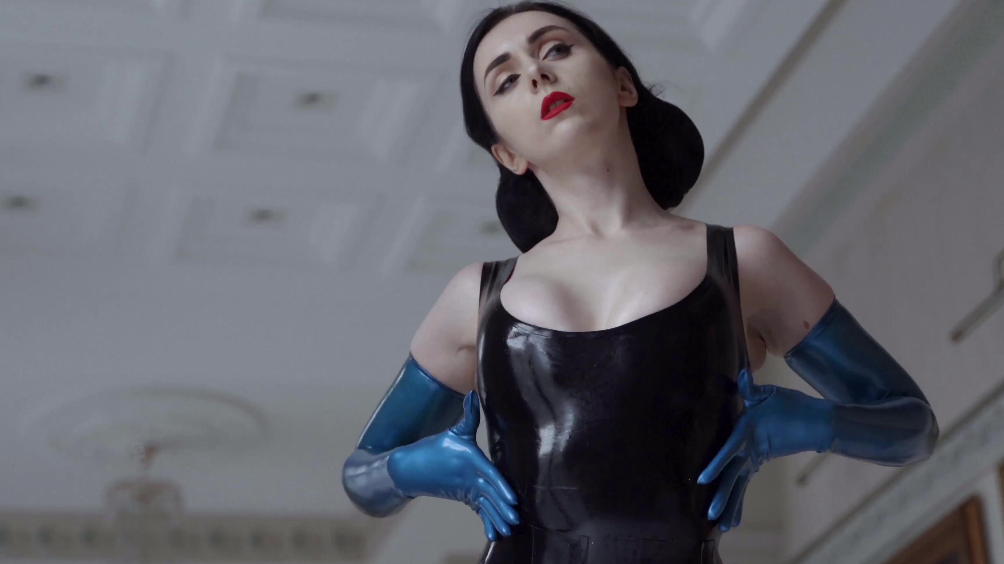 4K, Dance, Latex, Liquid Latex, cinematic cinematic-dance-in-blue-latex ManyVids