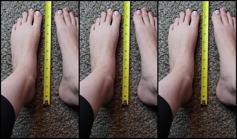 Megan Fletcher Aka Sweetsoleprincess Onlyfans Requested Measuring My Feet From Top View Angle This Requestor Asked Me To Try