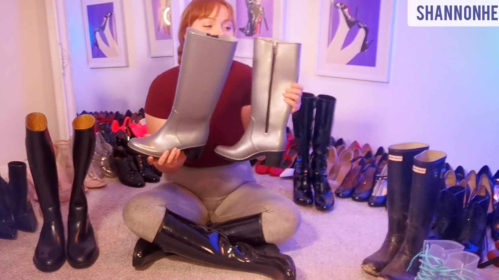 Accent, Boot Fetish, Boots, Shoe & Boot Worship, Talking rubber-boot-nympho ManyVids