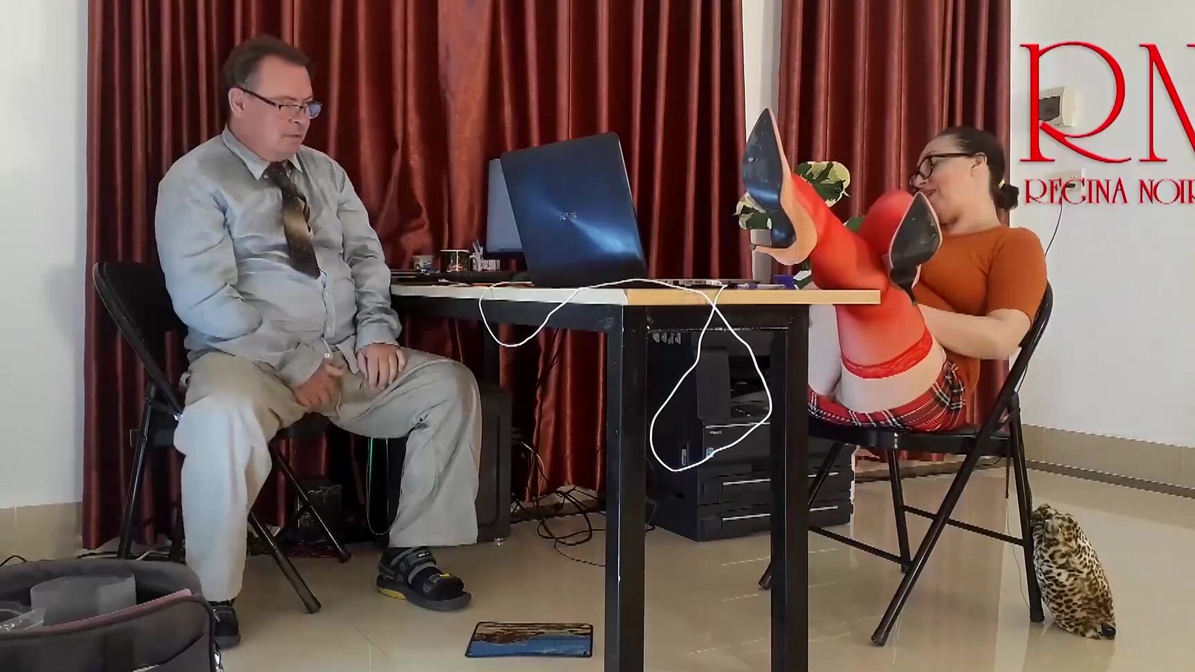 "REGINA NOIR" Masturbate, Mom, Mother, Butt, Point Of View, Naked, Nude, Boss, Perv, Fuck, Clit, Employee, Submissive, Office Domination, Reality, Suggest REGINA NOIR Monday in the office Employee without panties Tease lick pussy suck dick in the off