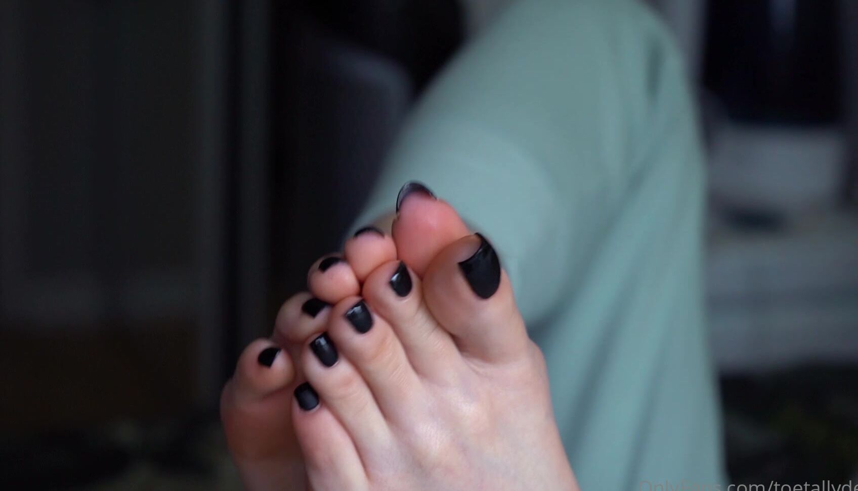 Toetallydevine Black Matte Pedi Self Foot Worship Tags Sfw Fw Black Pedi Matte Toe Sucking Licking