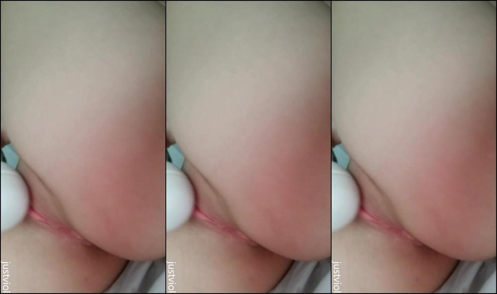 Justviolet Playing With My Hitachi In Bed