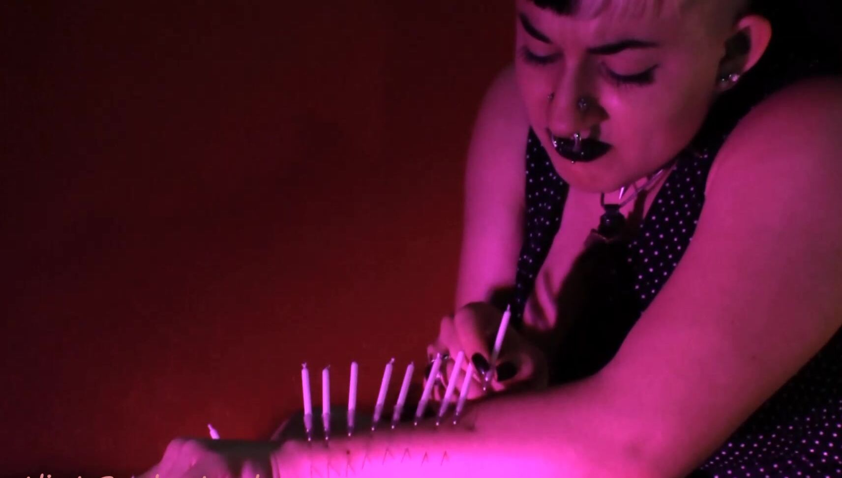 Thierielle Candle Self Piercing HD AliceInBondageLand AliceInBondageLand