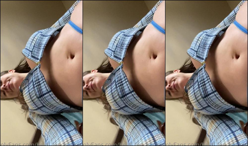 Heidi Lee Bocanegra Blue Day Micro Bikini Bottom Situation With The Just Woken Up Look Again