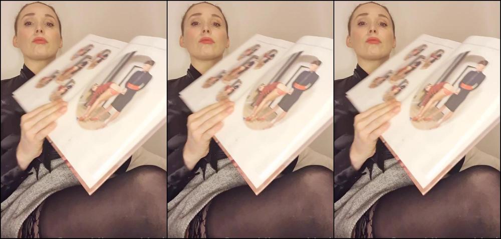 Mistressmarks Bedtime Stories The Big Bad Book Of Spanking Positions Read To You In My Satin Pussy Bow Blouse O