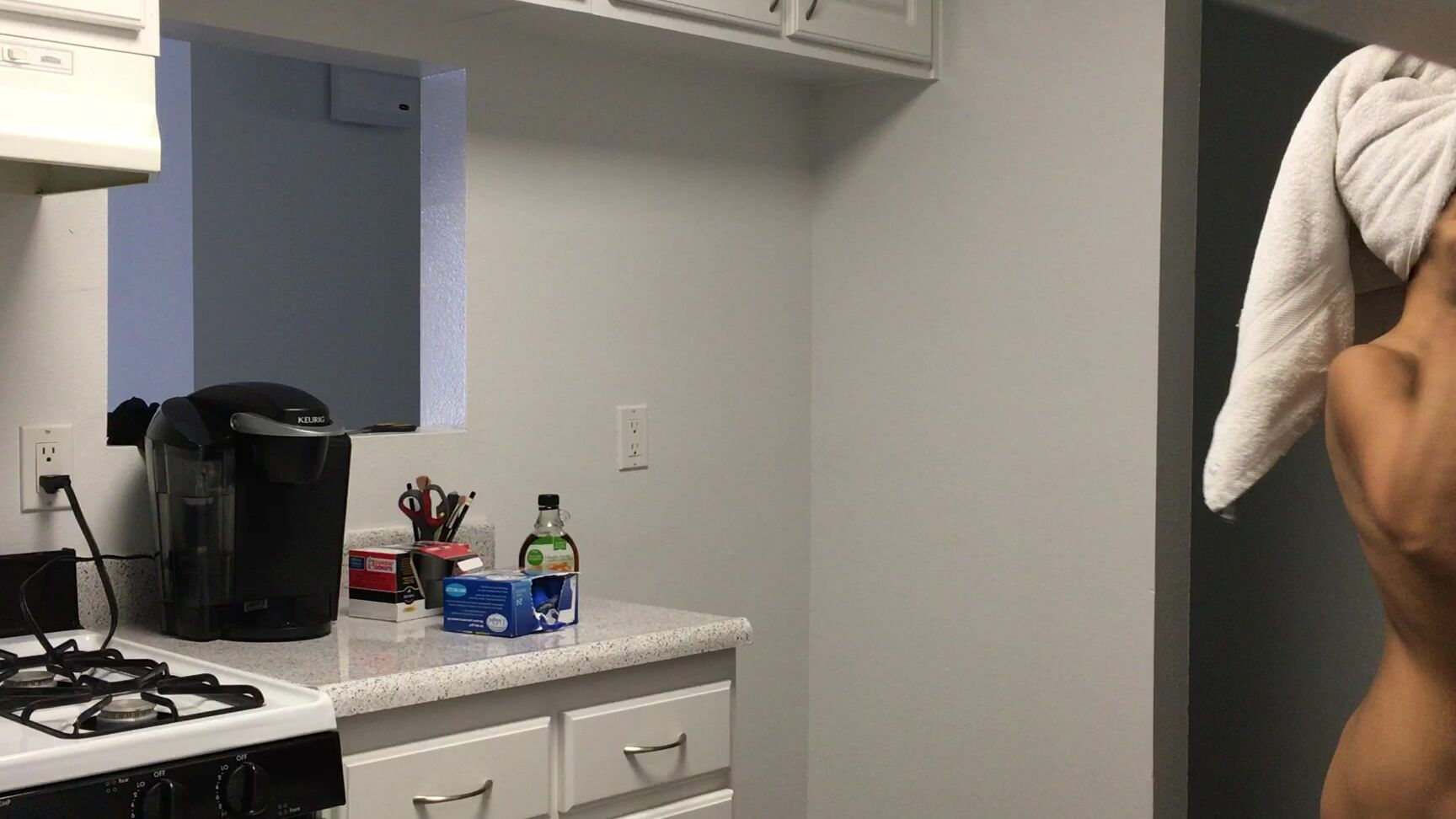 Cassandracruz Naked Making Coffee