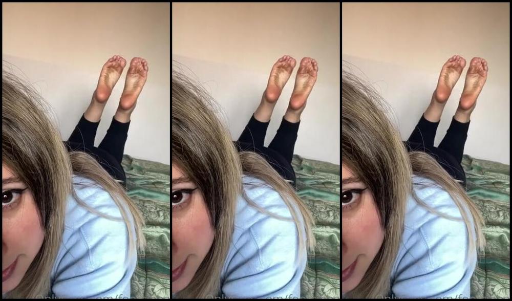 Gia S Feet Nicknamed Footsiebab 10 08 2022 Onlyfans Video Teasing You With My Dirty Soles In The Pose