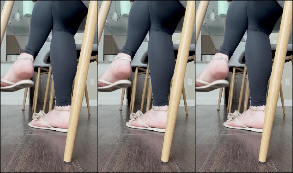 Goddessfendi 2458340139 05 17 2022 Worn Soles Flip Flops While I Work I Want You To Lay On The Floor