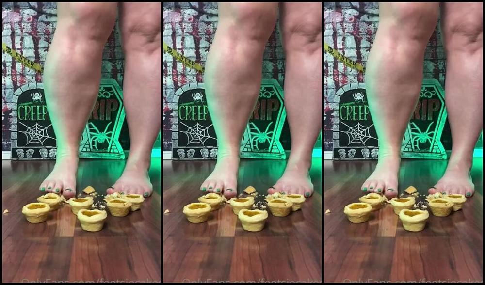 Caroline Aka Feetsiecakes Onlyfans Dancing And Stomping Tiny Pumpkin Pies Imagine If It Was You