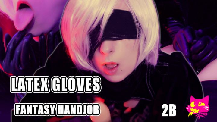 Gaming, Handjobs pitykitty 2b latex gloves fantasy handjob