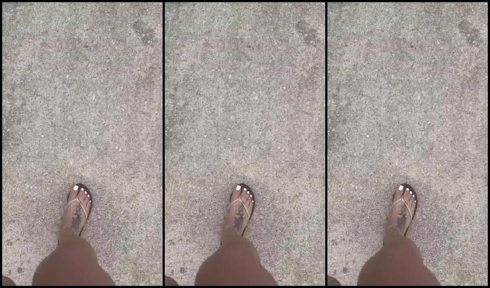 Goddessmonica00W Foot Fetish 05 01 2024 Onlyfans Video White Toes And Flip Flopsp