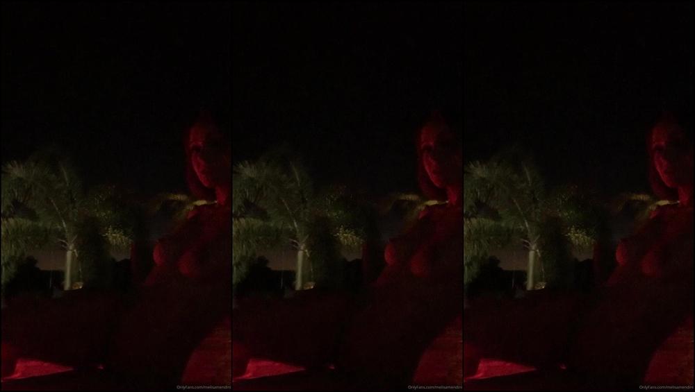 Melisamendini Having Fun Night Swimming