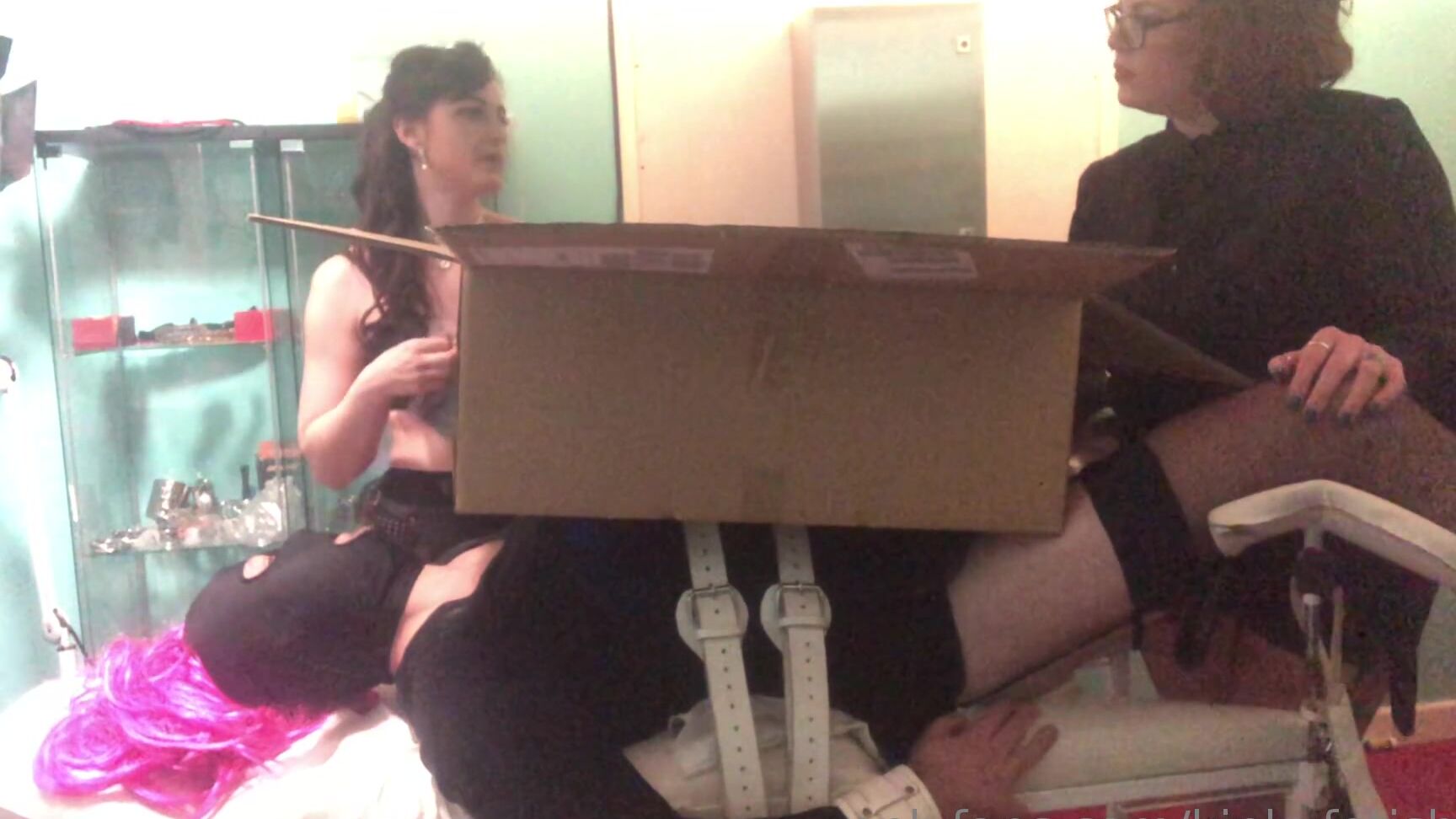 Vlproductionsuk Full Milking Machine Unveiling Video With Madam Cruella Moist Ladies