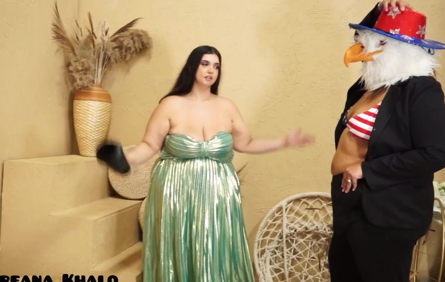 Breanakhalo 2926456653 07 01 2023 Blooper Miss Liberty Owes Uncle Same Some Tax Money So He