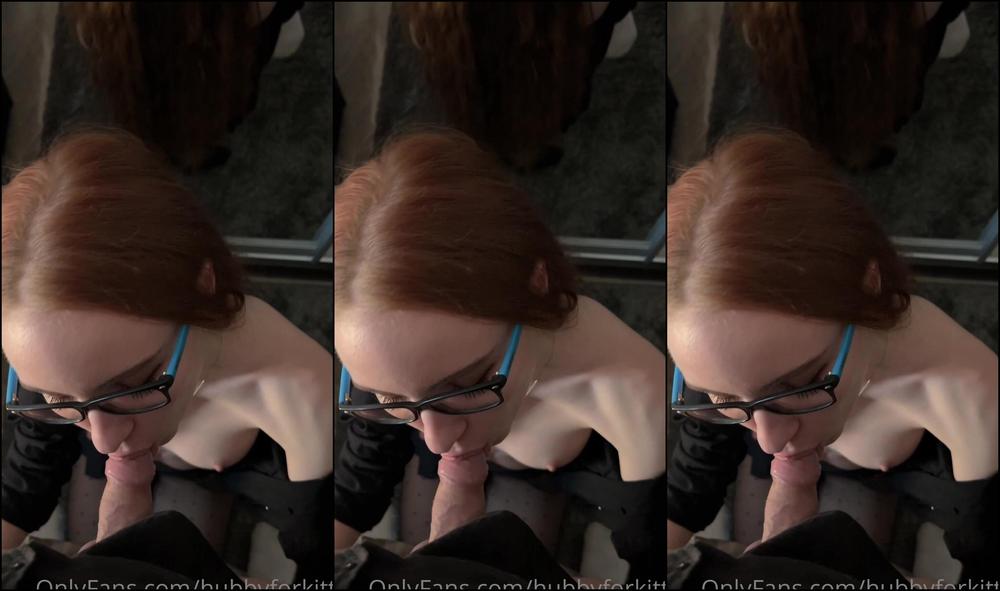 Cumshot, Skinny, Straight, POV, Blowjob, Petite, Teen, Amateur KittyRias aka Hubbyforkitty - Blowjob From Nerdy GF SiteRip