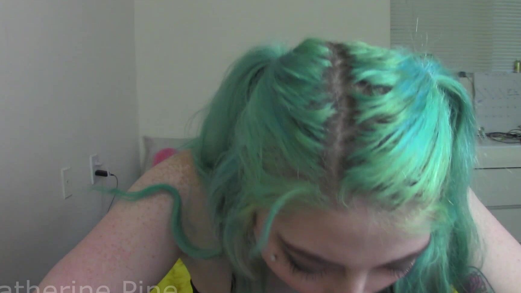 Katherine Pine Goth Girlfriend Hardcore Blowjob