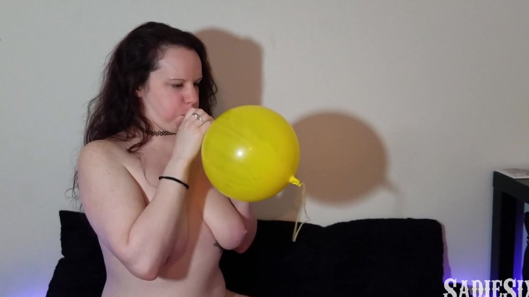 Sadiesixx Pink Punching Bag Balloon Blow To Pop B