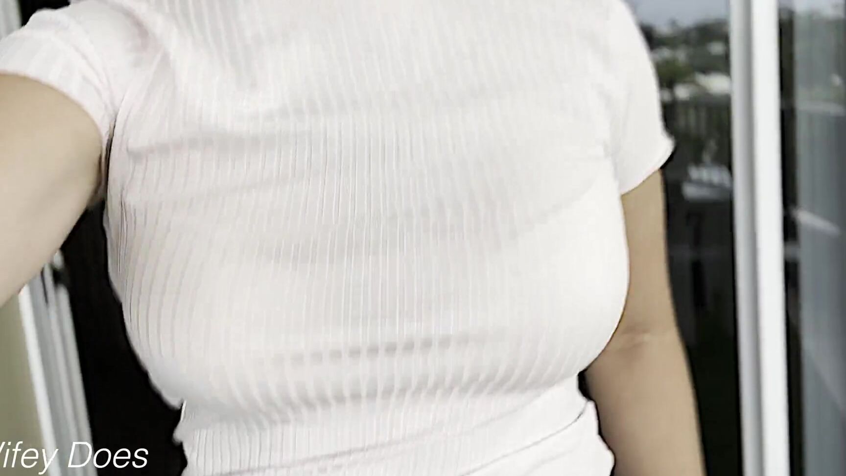 wifeydoes wifey goes braless and jumps around with her perfect tits teasing Pornhub