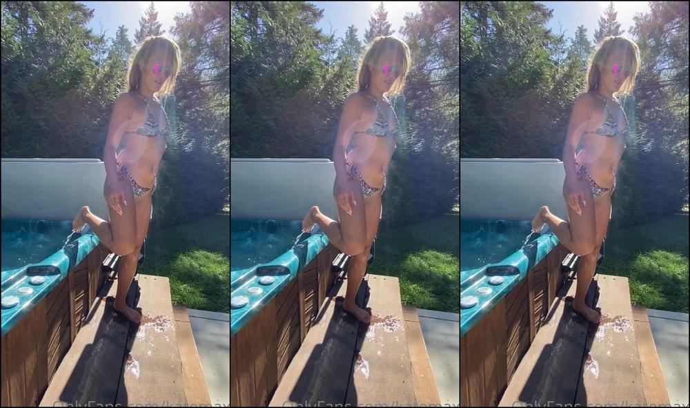 Katemaxx 820615560 09 02 2020 I Took An Outdoor Shower For All To See Check Your Inbox For This Extended Video