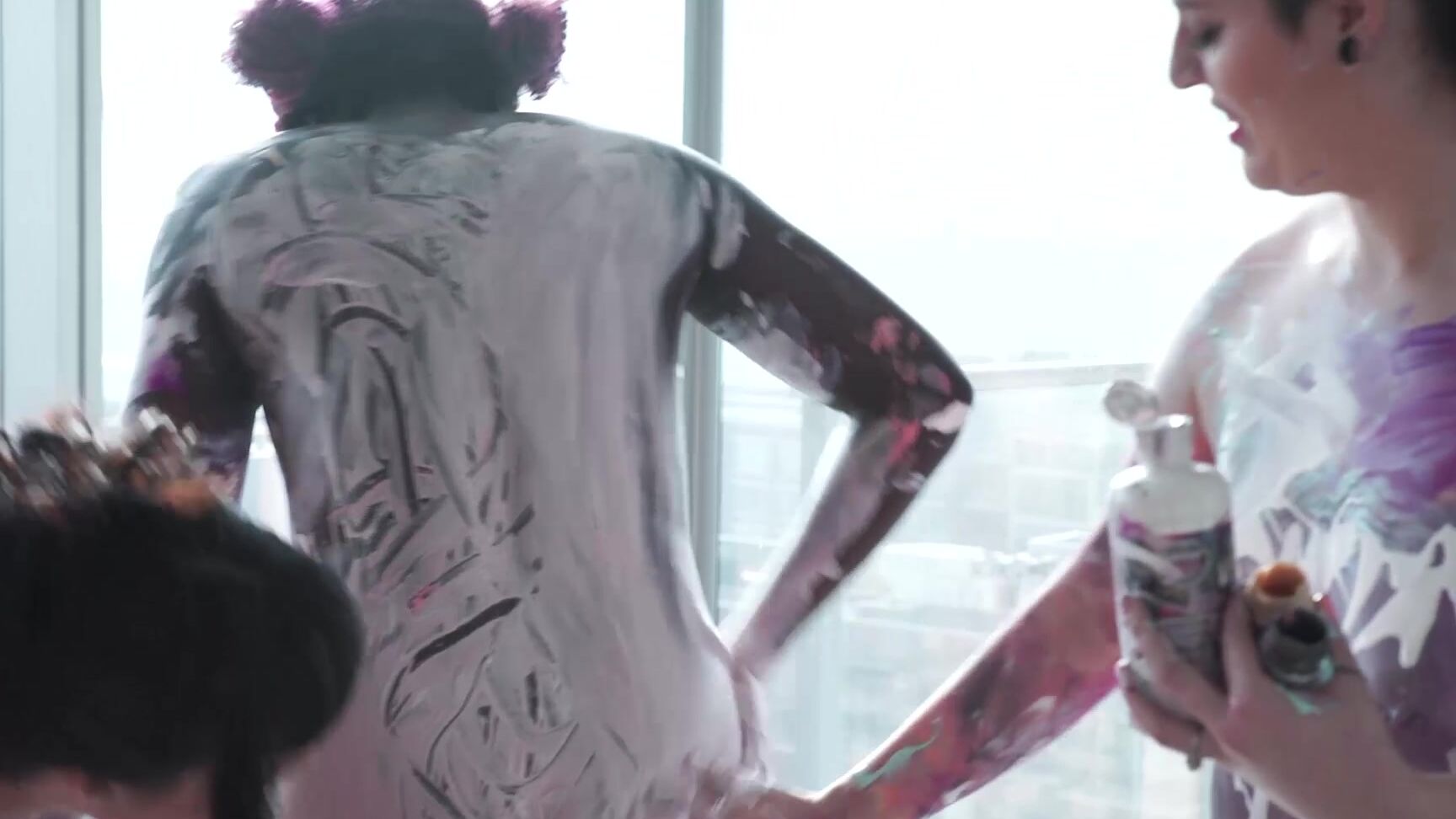 Body Painting, Fetish, Girl Girl Girl, Groping, Wet & Messy Little Puck slick girls groping ManyVids