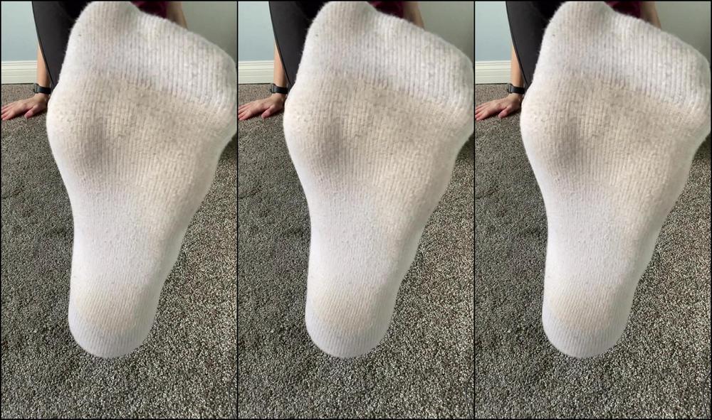 "Goddess Ally Etana" feet, female domination, foot fetish, goddess worship, mesmerize, sfw Taking off my dirty sweaty white socks manyvids